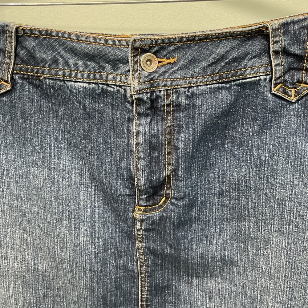 St. John's Bay Women’s  Dark Blue Denim Skirt
